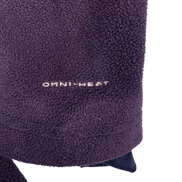 Columbia Jacket Womens Small Purple Fleece Thermal Lined Omni-Heat Full Zipper - Picture 8 of 12